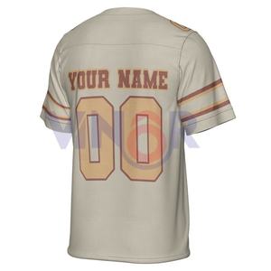 Uniforme de football américain respirant de haute qualité, maillots de football américain confortables et vierges de grande taille avec logo personnalisé - Product Image 2