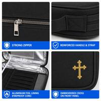 Housse de Bible portable, étanche et ignifuge, sacs et étuis de grande capacité à usage spécial, sac de rangement pour instruments avec poignée et fermeture éclair