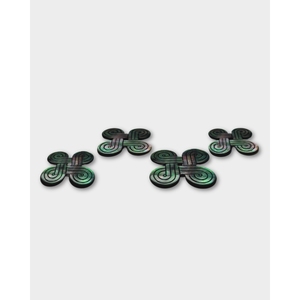 Botones de Nudo Chino Negros de Nácar - Product Image 2