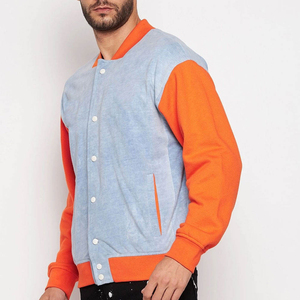 Chaqueta Varsity con Capucha para Hombre, Invierno, Cuello Alto, Logotipo Frontal Personalizado, OEM, Venta al Por Mayor, Impermeable, Ecológica, Reversible, de Alta Calidad - Product Image 2