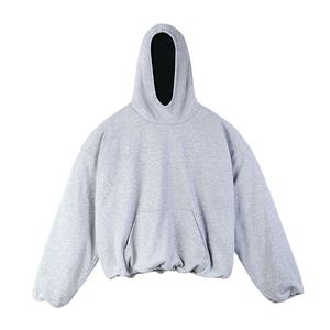 Sudadera con Capucha Personalizada con Logotipo, Tejido de Rizo, Gruesa, sin Cordones, Hombros Caídos, Estilo Holgado - Product Image 4