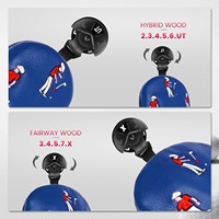 Venta al por mayor divertido Angry Golfer Golf Club Headcovers Woods and Drivers Golf Headcover logotipo personalizado conjunto completo impermeable Head Cover