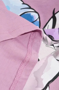 Camiseta transpirable de alta calidad para mujer, patrón sólido, gráfico de dibujos animados, estilo informal, Jersey, tela, impresión Digital - Product Image 6