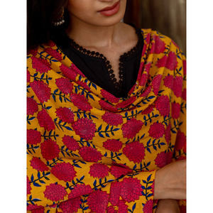 Dupatta de Algodón con Estampado Artesanal Saahiban - Estampado Digital Étnico Informal - Product Image 6