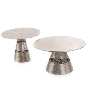 Présentoir Tasse Gâteau Stand LOT DE 3 Fantastique Design Moderne Métal Table Gâteau Stand pour Hôtel Boulangerie Anniversaire Gâteau De Service Utilisation - Product Image 3