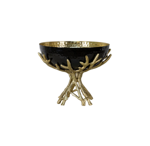 Bol à dessert design en laiton en or support pour bol de service de nourriture antique grande taille servant à la main au meilleur prix - Product Image 4