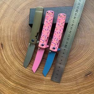 Phụ Nữ Nữ Gấp Dao Màu Hồng Vàng Màu Quà Tặng Hộp Biểu Tượng Tùy Chỉnh Cắm Trại Edc Dao Cho Cô Gái Mẹ - Product Image 1