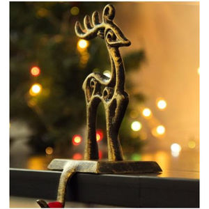 Design élégant porte-bas de Noël cintres de bas de Noël en métal porte-stock de renne à un prix raisonnable - Product Image 4