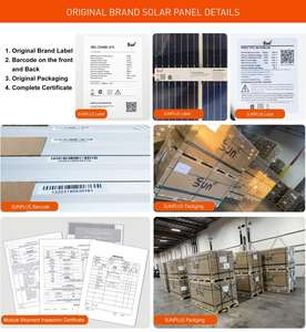 Système solaire hybride SUNPLUS 60KW avec 20kWh batterie au lithium LiFePO4 batteries solaires stockage d'énergie avec certification UL TUV - Product Image 4
