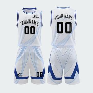 Uniformes de Baloncesto Transpirables con Estampado por Transferencia de Calor para Adultos, Sublimación Personalizada, Nuevos Conjuntos de Uniformes de Baloncesto 2026 en MOQ Bajo - Product Image 1