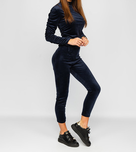 Conjunto Deportivo de Dos Piezas para Mujer, con Cremallera Larga, Casual, Sólido, con Logotipo Personalizado de Alta Calidad Profesional - Product Image 3