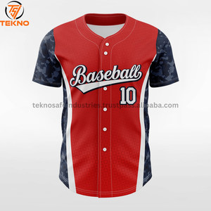 2025 maillot de Baseball à séchage rapide fabriqué au Pakistan vêtements de sport imprimés bas prix respirant manches courtes maillot de Baseball Service OEM - Product Image 2