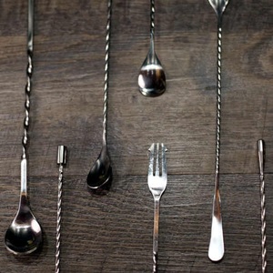 Meilleure vente 30cm acier inoxydable #18/8 TearDrop BarSpoons cuillères à mélanger pour bar - Product Image 1