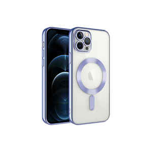 Funda Compatible con MagSafe para iPhone 12 Pro, NXXA Demre Lila, de Silicona, con Carga Inalámbrica y Protección de Cámara - Product Image 1