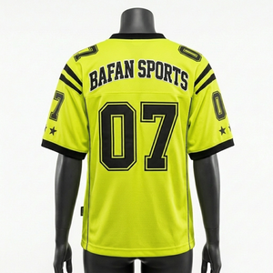 <b>Womens</b> Football Jersey 180 GSM Micro Mesh Polyester <b>Neon</b> Yellow Black Shoulder Stripe Panels Custom Logo <b>Womens</b> Football Jersey - Product Image 4