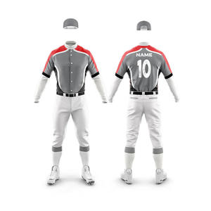 Uniforme de baseball pour hommes de l'équipe de baseball en gros d'usine chemises de baseball à impression personnalisée maillot et pantalons de baseball personnalisés - Product Image 4