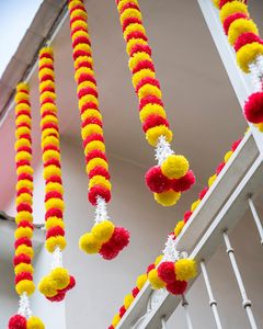Artificial Flower Wall Door Hanging Home Office Temple Wedding Function Party Festival Decoration Marigold <strong>Garlands</strong> Set <strong>Paper</strong>