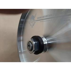 Discos abrasivos de diamante CBN de 8 pulgadas, grano 80-180, con arandelas de ajuste True Run, para pulido en amoladoras de baja velocidad, tipo copa, plato o cilíndrico 1A1 - Product Image 1