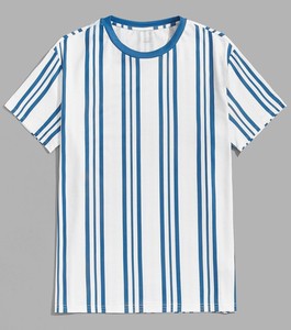 เสื้อยืดผ้าฝ้าย100% สำหรับผู้ชายทรงเข้ารูปปกติสีตามสั่งเสื้อยืดจำนวนมาก - Product Image 4