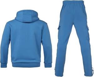 Survêtement décontracté à capuche pour homme, taille plus, avec logo personnalisé, respirant, en polyester, style tendance - Product Image 2