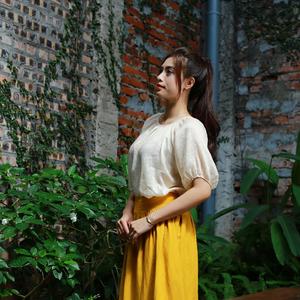 Cómoda falda informal para mujer, elegante, transpirable, cintura ancha, bolsillos laterales convenientes, cintura Natural a cuadros - Product Image 2