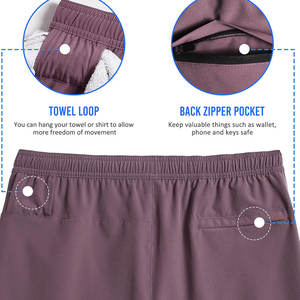 Pantalones cortos de gimnasio para hombre, ropa deportiva de secado rápido para entrenamiento físico, pantalones cortos de gimnasio de alto rendimiento de algodón 100% para hombre - Product Image 5