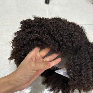 Nueva peluca rizada birmana sin pegamento y trama de cabello máquina de piel doble paquetes de belleza para mujeres extensiones de cabello humano originales - Product Image 1