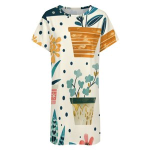 Camicia da <span class=keywords><strong>Notte</strong></span> Personalizzata a Maniche Corte con Vestibilità Comoda e Logo Personalizzato - Product Image 2