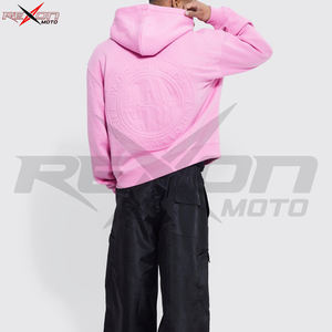 Sweat-shirt à capuche en coton éponge pour femmes, Logo personnalisé en relief 3d, blanc, français, col ras du cou, unisexe, vente en gros - Product Image 5