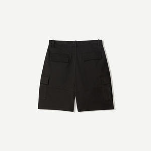 Pantalones vaqueros holgados personalizados al por mayor para hombre, pantalones cortos de mezclilla desgastados y recortados de gran tamaño con empalme Vintage para hombre - Product Image 3