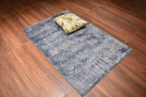 Alfombra Moderna de Diseño con Nudos Hechos a Mano, de Algodón y Lana, con Patrón Sólido, Antideslizante, para Decoración del Suelo - Product Image 3