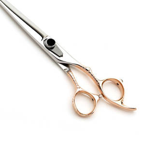 Ciseaux de coiffeur professionnels en acier inoxydable de luxe outil de beauté de coupe de cheveux léger à la main manche en céramique pointe de lame tranchante - Product Image 3