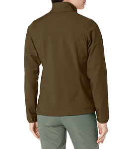 Venta al por mayor por encargo OEM hombres cremallera Softshell chaqueta cómoda impermeable transpirable mujeres Softshell chaqueta para el invierno - Product Image 6