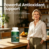 Comprimés de Glutathion Avancé pour la Détoxification Interne, Peau Nette, Comprimés de S-Acétyl L-Glutathion 100mg
