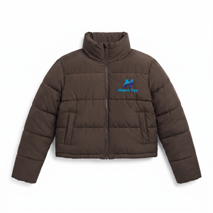 Blouson court matelassé et respirant pour femme, modèle 2026, avec logo personnalisé, en crochet, imperméable, idéal pour l'hiver – Vente en gros - Product Image 6
