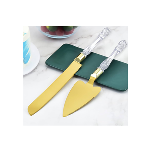 Stainless Steel <b>Cake</b> Server for Acrylic Handle Birthday logo Wedding <b>Cake</b> Knife and Serving <b>Set</b> With Gift Packing - Product Image 3