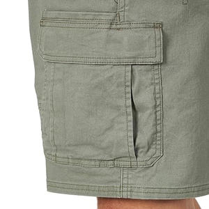 Pantalones cortos Cargo de algodón de verano para hombre, pantalones cortos elásticos personalizados con varios bolsillos de secado rápido, tallas grandes OEM, venta al por mayor, cintura media personalizada - Product Image 5