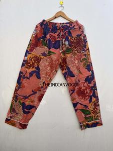 การออกแบบระดับพรีเมียมคุณภาพส่งออกผ้าฝ้ายแท้บล็อกพิมพ์ชุด Co ord สําหรับสวมใส่เลานจ์มีจําหน่ายในราคาขายส่งจํานวนมาก - Product Image 6