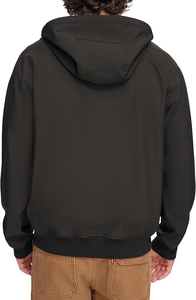 High Street Lightweight Softshell <b>Jacket</b> <b>Fleece</b> <b>Lined</b> Hooded Winter Hiking Windbreaker Water-Resistant Canvas Fabric for men's - Product Image 2