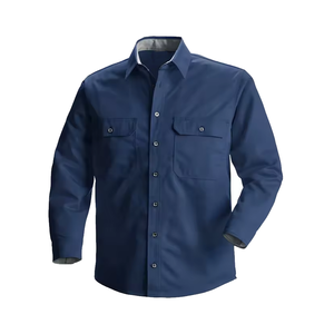 เสื้อเชิ้ตแขนยาวสำหรับผู้ชายเสื้อกันไฟเสื้อเชิ้ตแขนยาวสำหรับใส่ทำงานเชื่อมได้ตามต้องการ - Product Image 4