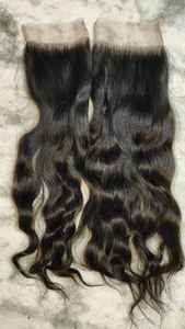 Vente en gros de cheveux vierges à cuticule alignée 4x4 5x5 6x6 fermeture en dentelle. Avec des paquets de cheveux humains avec fermeture en dentelle de qualité supérieure - Product Image 3