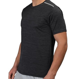 Vente en gros de t-shirts slim fit 100% coton pour hommes t-shirt de course à pied en polyester/coton vierge uni - Product Image 2