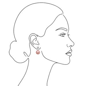 New Arrival Luxury 925 Sterling <b>Silver</b> Gold Plated Freshwater Pearl Bezel Setting Classic <b>Stud</b> <b>Earrings</b> for Women Party Gift - Product Image 2