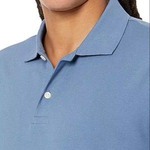 เสื้อโปโลสำหรับผู้ชายเสื้อกอล์ฟแขนสั้นปักโลโก้แบบถักส่งตรงจากโรงงานสำหรับผู้ชาย - Product Image 1