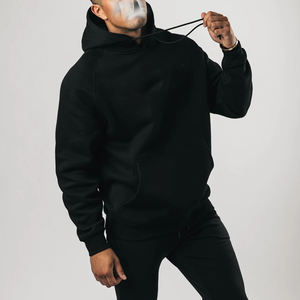 Ensemble de vêtements de sport pour hommes sur mesure en gros, survêtement à capuche, pantalon extensible, poche kangourou, sweat-shirt décontracté, tenue 2 pièces - Product Image 2
