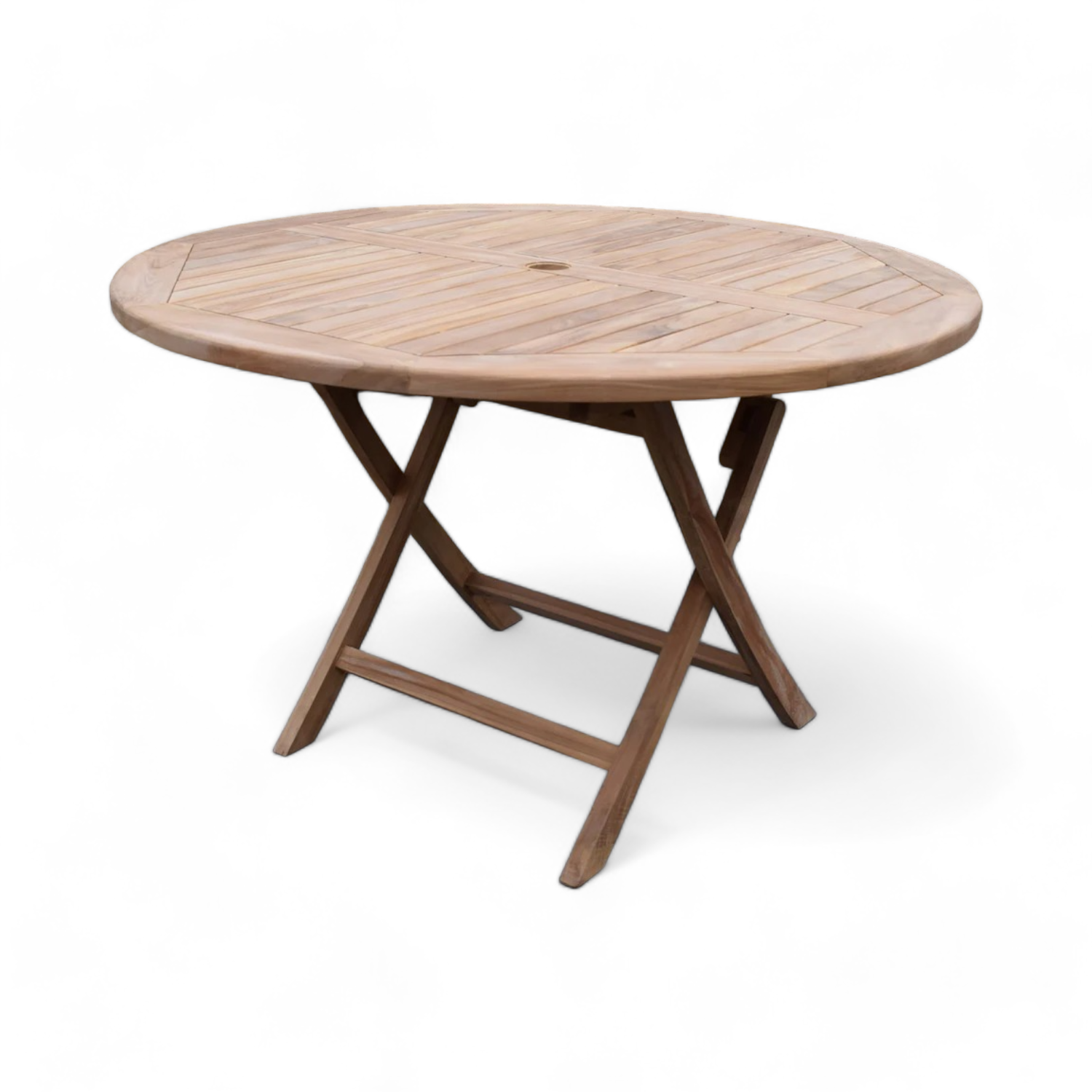 130เส้นผ่าศูนย์กลางโต๊ะไม้สักทรงกลม