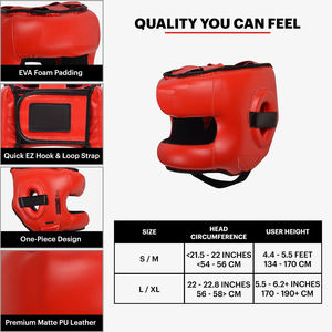 Protector de cabeza de cara completa para deportes de adultos con logotipo personalizado, protector de piel sintética ajustable para Boxeo/MMA, protectores cálidos para piernas, protección de impresión - Product Image 2