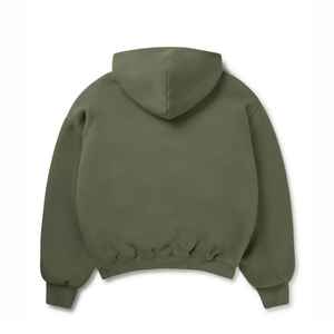 Sudadera con capucha de poliéster de lana de peso pesado de alta calidad Sudadera con hombro caído 380 360 320 Gsm Logo personalizado Sudadera con capucha de gran tamaño - Product Image 5