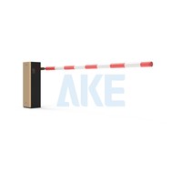 Barrière de contrôle d'accès automatique AKE Gold Fence Boom Gate avec moteur DC sans balais pour la gestion des péages autoroutiers et des parkings