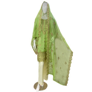 Ensemble de 3 pièces pour femmes, exclusif, brodé, en tissu lawn, coupe classique, toutes saisons, style indien/pakistanaise - Product Image 1